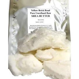 Yellow Brick Road 100% Raw Unrefined Shea Butter-African Grade a Ivory 1 Pound (16oz)
