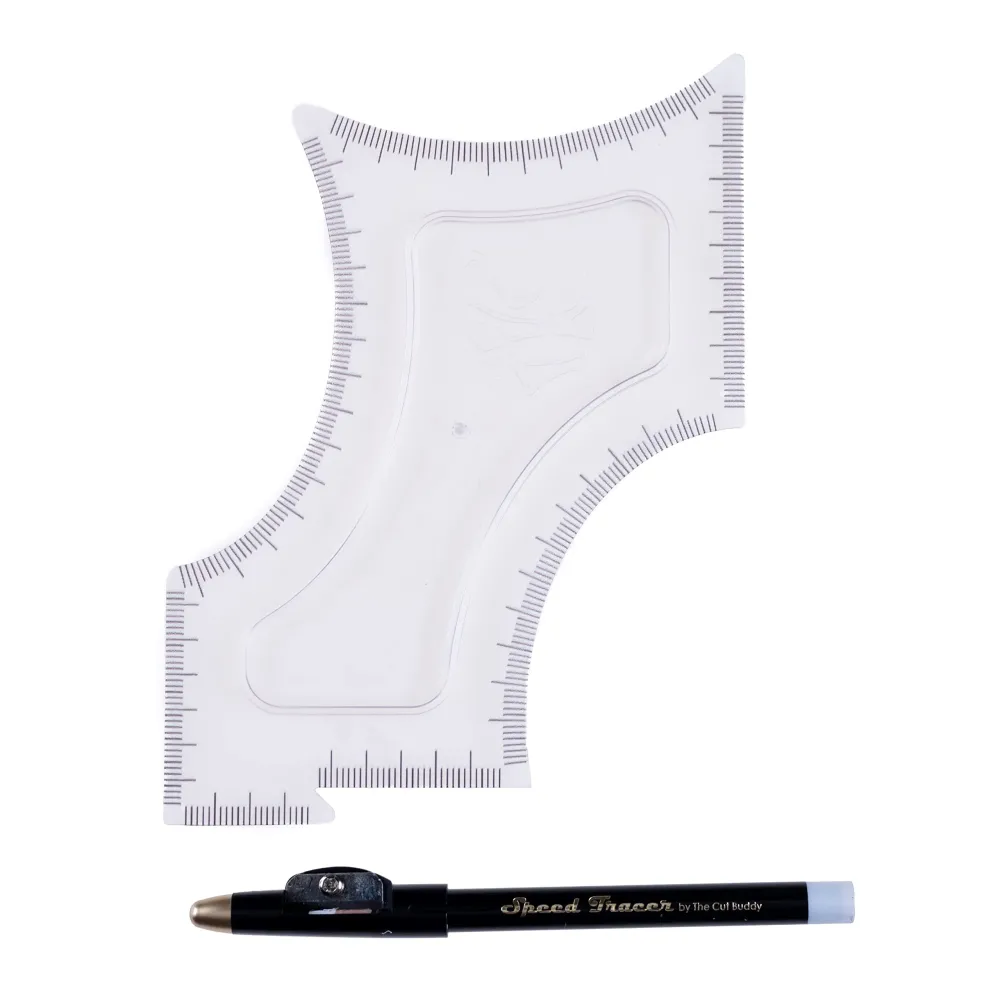 The Cut Buddy Original Shaping Tool, Clear Beard and Hairline Template with Bonus Tracer Pencil, As Seen on Shark Tank The Cut Buddy Original Shaping Tool, Clear Beard and Hairline Template with Bonus Tracer Pencil, As Seen on Shark Tank