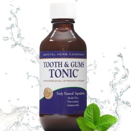 Dental Herb Company Tooth & Gums Tonic Mouthwash - Made with Pure Essential Oils to Relieve Bad Breath, Bleeding and Irritated Gums. (18 Oz) Dental Herb Company Tooth & Gums Tonic Mouthwash - Made with Pure Essential Oils to Relieve Bad Breath, Bleeding and Irritated Gums. (18 Oz)