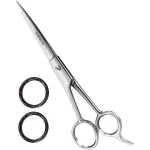 Utopia Care Hair Cutting and Hairdressing Scissors 6.5 Inch, Premium Stainless Steel Shears with Smooth Razor and Sharp Edge Blades for Salons, Men, Women and Kids, Silver
