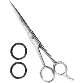 Utopia Care Hair Cutting and Hairdressing Scissors 6.5 Inch, Premium Stainless Steel Shears with Smooth Razor and Sharp Edge Blades for Salons, Men, Women and Kids, Silver