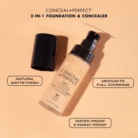 Milani Medium Beige Liquid Foundation Concealer - Flawless Complexion, Cruelty-Free, Covers Blemishes Milani Medium Beige Liquid Foundation Concealer - Flawless Complexion, Cruelty-Free, Covers Blemishes