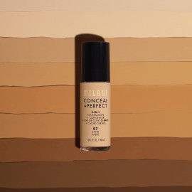 Milani Conceal + Perfect 2-in-1 Foundation + Concealer - Tan (1 Fl. Oz.) Cruelty-Free Liquid Foundation - Cover Under-Eye Circles, Blemishes & Skin Discoloration for a Flawless Complexion