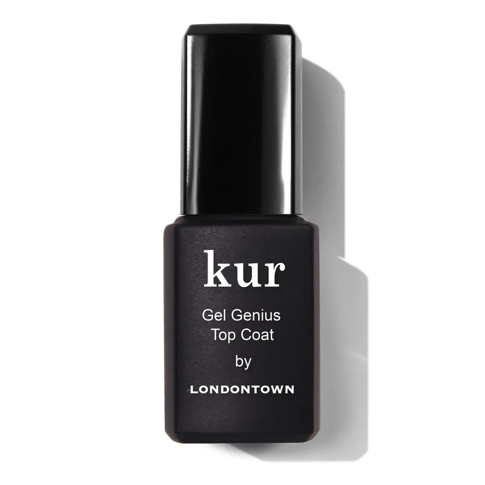 LONDONTOWN Kur Gel Genius Quick Dry Top Coat, Vegan, Cruelty & Paraben Free, Clear, 0.4 Fl Oz, Packaging may vary LONDONTOWN Kur Gel Genius Quick Dry Top Coat, Vegan, Cruelty & Paraben Free, Clear, 0.4 Fl Oz, Packaging may vary