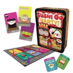 Sushi Go Party! - The Deluxe Pick & Pass Card Game by Gamewright, Multicolored