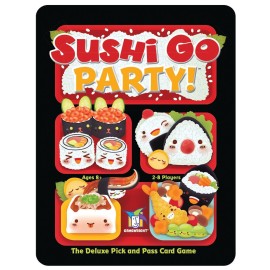 Sushi Go Party! - The Deluxe Pick & Pass Card Game by Gamewright, Multicolored Sushi Go Party! - The Deluxe Pick & Pass Card Game by Gamewright, Multicolored