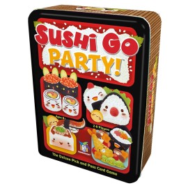 Sushi Go Party! - The Deluxe Pick & Pass Card Game by Gamewright, Multicolored Sushi Go Party! - The Deluxe Pick & Pass Card Game by Gamewright, Multicolored