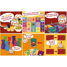 Sushi Go Party! - The Deluxe Pick & Pass Card Game by Gamewright, Multicolored Sushi Go Party! - The Deluxe Pick & Pass Card Game by Gamewright, Multicolored