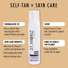 St. Moriz Professional Instant Self Tanning Mousse, 200ml, Dark St. Moriz Professional Instant Self Tanning Mousse, 200ml, Dark