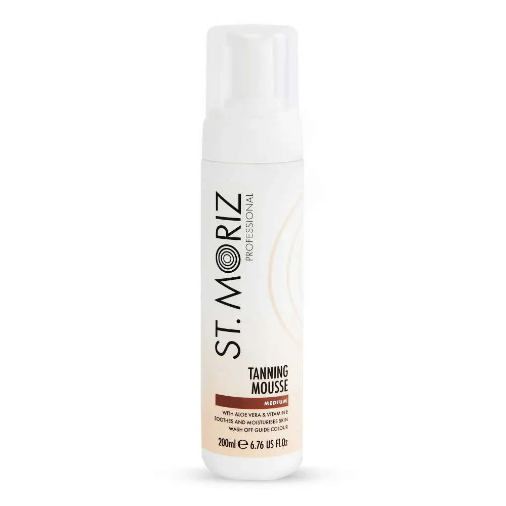 St. Moriz Professional Medium Self Tanner Mousse with Tanning Mitt Bundle - 200ml - Sunless Instant Self Tanning Foam for a Golden, Natural Looking Fake Tan - Moisturizing Aloe Vera & Vitamin E St. Moriz Professional Medium Self Tanner Mousse with Tanning Mitt Bundle - 200ml - Sunless Instant Self Tanning Foam for a Golden, Natural Looking Fake Tan - Moisturizing Aloe Vera & Vitamin E