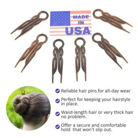 Good Hair Days Hair Pins - Plastic, U-shaped Magic Grip Hairpins, Strong Durable Pins For Fine, Thick & Long Hair, Hair Styling Accessories, Set of 10 (Black) Good Hair Days Hair Pins - Plastic, U-shaped Magic Grip Hairpins, Strong Durable Pins For Fine, Thick & Long Hair, Hair Styling Accessories, Set of 10 (Black)