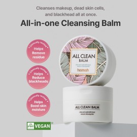 HEIMISH All Clean Balm - Cleansing Balm, Waterproof Makeup Remover, Face Cleanser, Oil Based Cleanser, Korean Skincare with Natural Aroma Oil, Vegan, For All Skin Types, 4.0fl.oz/120ml HEIMISH All Clean Balm - Cleansing Balm, Waterproof Makeup Remover, Face Cleanser, Oil Based Cleanser, Korean Skincare with Natural Aroma Oil, Vegan, For All Skin Types, 4.0fl.oz/120ml
