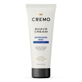 Cremo Shaving Cream, Barber Grade Cooling Shave Cream, Astonishingly Superior Ultra-Slick Shaving Cream for Men, Fights Nicks, Cuts and Razor Burn, 6 Fl Oz