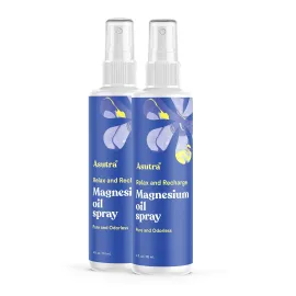 ASUTRA Magnesium Oil Spray, 4 fl oz (Pack of 2)- Topical Magnesium, Rapid Absorption, Pure, Odorless and Non-Greasy, Magnesium Derived from Zechstein Seabed