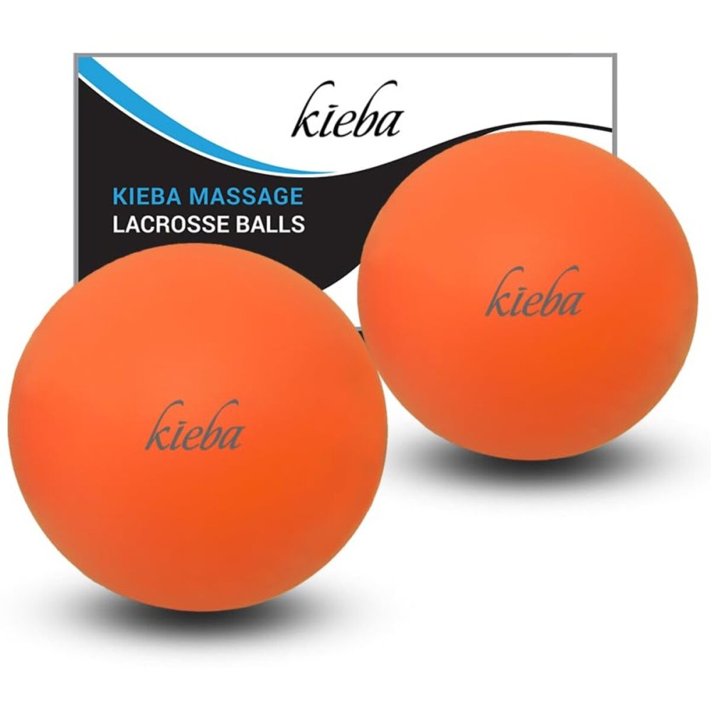 Kieba Massage Lacrosse Balls for Myofascial Release, Trigger Point Therapy, Muscle Knots, and Yoga Therapy. Set of 2 Firm Balls (2 Orange) Kieba Massage Lacrosse Balls for Myofascial Release, Trigger Point Therapy, Muscle Knots, and Yoga Therapy. Set of 2 Firm Balls (2 Orange)