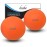 Kieba Massage Lacrosse Balls for Myofascial Release, Trigger Point Therapy, Muscle Knots, and Yoga Therapy. Set of 2 Firm Balls (2 Orange)