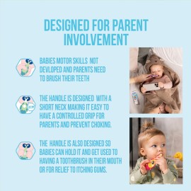 Jordan*  | Step 1 Baby Toothbrush | 0-2 Years, Soft Bristles, BPA Free | 4 Pack Jordan*  | Step 1 Baby Toothbrush | 0-2 Years, Soft Bristles, BPA Free | 4 Pack