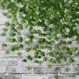Yatim 78-Ft 12 Pack Silk Artificial Ivy Vines Leaf Garland Plants Hanging Wedding Garland Fake Foliage Flowers Home Kitchen Garden Office Wedding Wall Decor Yatim 78-Ft 12 Pack Silk Artificial Ivy Vines Leaf Garland Plants Hanging Wedding Garland Fake Foliage Flowers Home Kitchen Garden Office Wedding Wall Decor