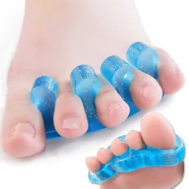 DR. JK- ToePal Gel Toe Separator, 2 Pairs, Toe Spacers, Toe Straightener, Hammer Toe Straightener, Toe Spreader, Toe Stretcher, Toe Corrector for Women and Men, Bunion Corrector, Mother\'s Day Gift