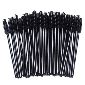 BTYMS 100 Pcs Disposable Eyelash Spoolies Brush Mascara Applicator Lash Wand Lashes Brush Eyebrow Spooly for Extension