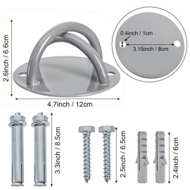 Faswin Wall Mount Bracket for Suspension Straps, Ceiling Anchor X Mount for Rings, Body Weight Strength Training Systems, Yoga Swings & Boxing Equipment
