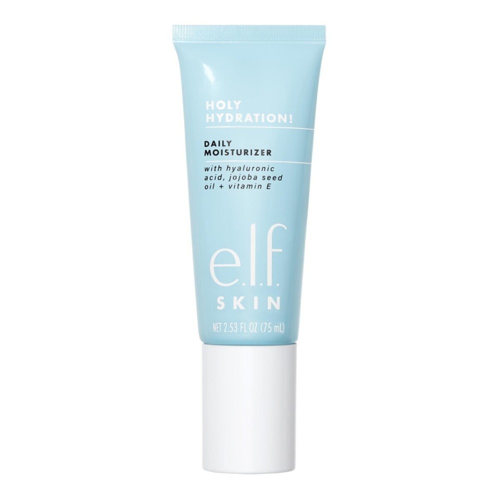 e.l.f. SKIN Holy Hydration! Daily Hydration Moisturizer, Ultra-Hydrating Formula, Infused with Aloe, Jojoba Oil & Shea Butter, Vegan & Cruelty-Free, 2.53 Fl Oz e.l.f. SKIN Holy Hydration! Daily Hydration Moisturizer, Ultra-Hydrating Formula, Infused with Aloe, Jojoba Oil & Shea Butter, Vegan & Cruelty-Free, 2.53 Fl Oz