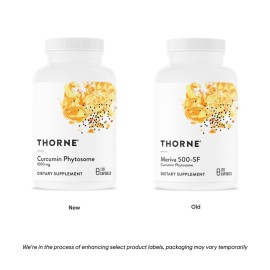 THORNE Curcumin Phytosome 1000 mg (Meriva) - Clinically Studied, High Absorption - Supports Health in Joints, Muscles, GI Tract, Liver, and Brain* - 120 Capsules - 60 Servings THORNE Curcumin Phytosome 1000 mg (Meriva) - Clinically Studied, High Absorption - Supports Health in Joints, Muscles, GI Tract, Liver, and Brain* - 120 Capsules - 60 Servings
