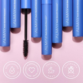 Almay Mascara, Volume, Length, Definition & Conditioning, Multi-Benefit Eye Makeup, Hypoallergenic and-Fragrance Free, 501 Blackest Black,0.24 Fl Oz (Pack of 1) Almay Mascara, Volume, Length, Definition & Conditioning, Multi-Benefit Eye Makeup, Hypoallergenic and-Fragrance Free, 501 Blackest Black,0.24 Fl Oz (Pack of 1)