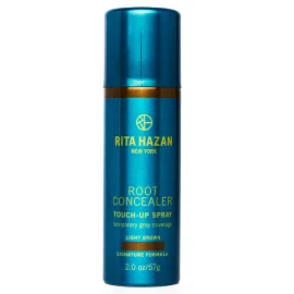 Rita Hazan Root Concealer Touch Up Spray - Instant Spray To Cover Up Roots - Quick Drying, Water-Resistant Formula - Temporary Hair Color Spray for Gray Roots - 2 oz. Root Spray Light Brown