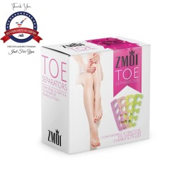 Toe Separators Set - 24 Pieces Premium Pedicure Tool Kit Super Soft & Durable Two Tone ZMOI Toe Separators Set - 24 Pieces Premium Pedicure Tool Kit Super Soft & Durable Two Tone ZMOI