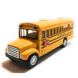 KiNSMART KiNSFUN Yellow School Bus 5 Die Cast Metal Model Toy Car