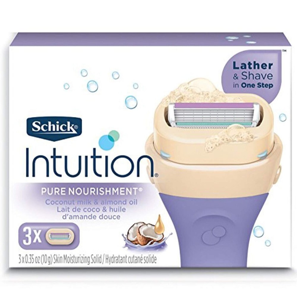 Schick Intuition Pure Nourishment Coconut Razor Refill 3 Cartridges Schick Intuition Pure Nourishment Coconut Razor Refill 3 Cartridges