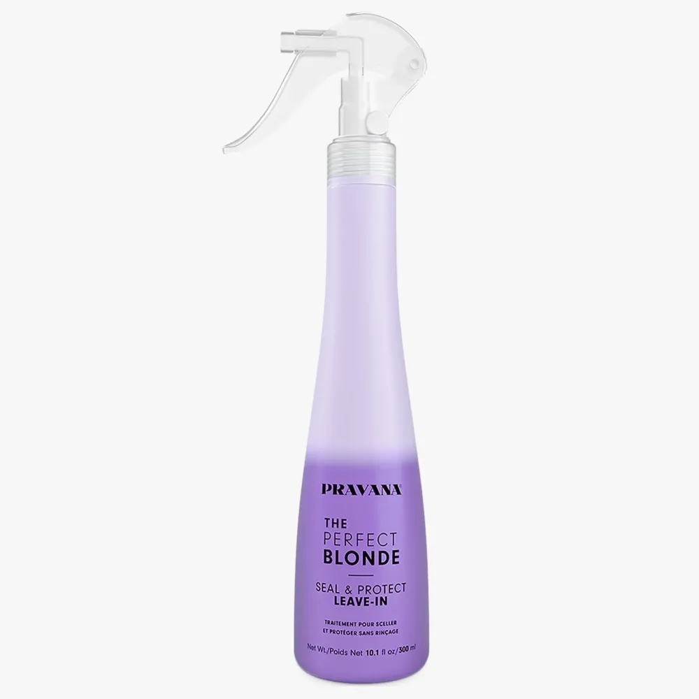 Pravana The Perfect Blonde Seal & Protect Leave-In Conditioner | Neutralizes Brassy, Yellow Tones | For Color-Treated Hair | Detangles, Protects, Moisturizes Strands | 10.1 Fl Oz Pravana The Perfect Blonde Seal & Protect Leave-In Conditioner | Neutralizes Brassy, Yellow Tones | For Color-Treated Hair | Detangles, Protects, Moisturizes Strands | 10.1 Fl Oz