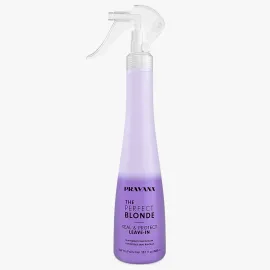 Pravana The Perfect Blonde Seal & Protect Leave-In Conditioner | Neutralizes Brassy, Yellow Tones | For Color-Treated Hair | Detangles, Protects, Moisturizes Strands | 10.1 Fl Oz