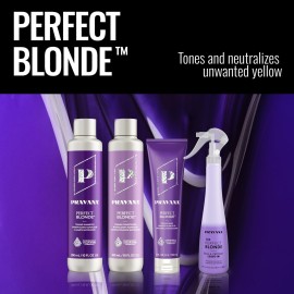 Pravana The Perfect Blonde Seal & Protect Leave-In Conditioner | Neutralizes Brassy, Yellow Tones | For Color-Treated Hair | Detangles, Protects, Moisturizes Strands | 10.1 Fl Oz Pravana The Perfect Blonde Seal & Protect Leave-In Conditioner | Neutralizes Brassy, Yellow Tones | For Color-Treated Hair | Detangles, Protects, Moisturizes Strands | 10.1 Fl Oz