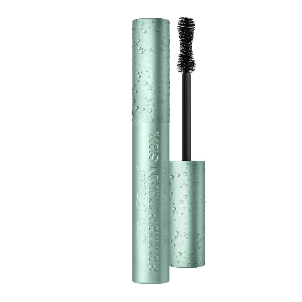 Too Faced Better Than Sex Waterproof Mascara | High-Performance Volume + Length with Unique Peptides, 0.27 Fl Oz, Black Too Faced Better Than Sex Waterproof Mascara | High-Performance Volume + Length with Unique Peptides, 0.27 Fl Oz, Black