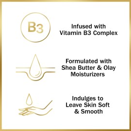 Olay Moisture Outlast Ultra Moisture Shea Butter Beauty Bar with Vitamin B3 Complex, 3.75 oz, (Pack of 6) Olay Moisture Outlast Ultra Moisture Shea Butter Beauty Bar with Vitamin B3 Complex, 3.75 oz, (Pack of 6)
