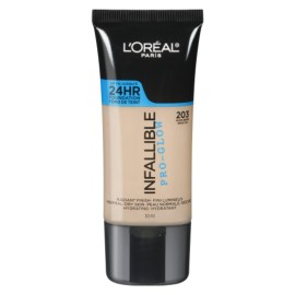 L\'Oreal Paris Makeup Infallible Up to 24HR Pro-Glow Foundation, Nude Beige, 1 fl oz. L\'Oreal Paris Makeup Infallible Up to 24HR Pro-Glow Foundation, Nude Beige, 1 fl oz.