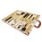 New! - 15-inch Luxurious Map Backgammon Set - White Board