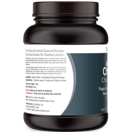 Viva Doria Virgin Activated Charcoal Powder, Hardwood Derived, Food Grade, 16 Oz (1 Pound)