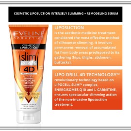 Eveline Slim Extreme 4D Liposuction Body Serum, 8.80 Fluid Ounce Eveline Slim Extreme 4D Liposuction Body Serum, 8.80 Fluid Ounce