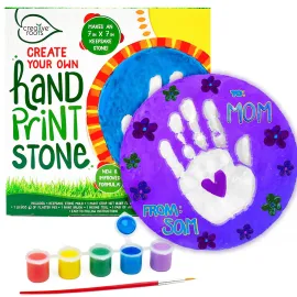 Creative Roots Create Your Own Handprint Stone by Horizon Group USA Creative Roots Create Your Own Handprint Stone by Horizon Group USA