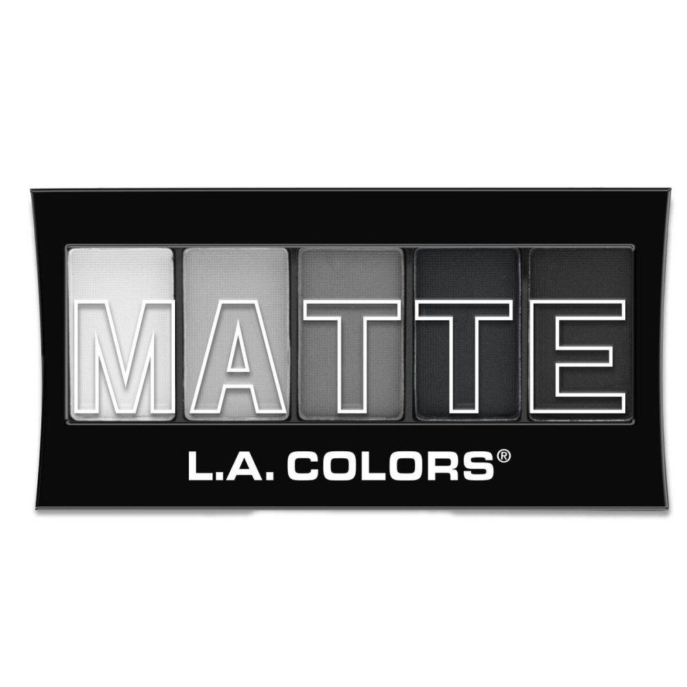 L.A. COLORS 5 Color Matte Eyeshadow Palette, Black Lace CEM475 L.A. COLORS 5 Color Matte Eyeshadow Palette, Black Lace CEM475