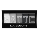 L.A. COLORS 5 Color Matte Eyeshadow Palette, Black Lace CEM475