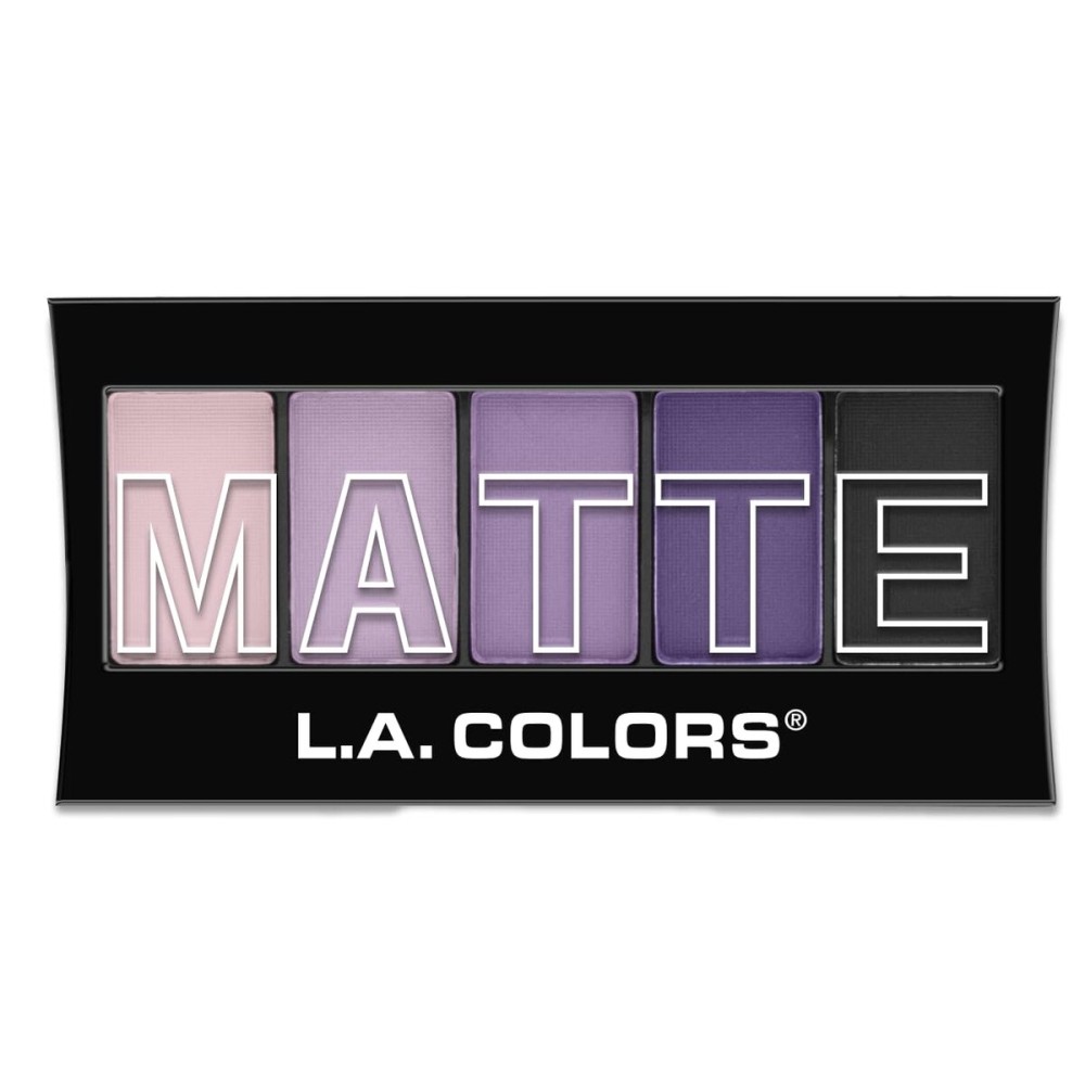 L.A. COLORS 5 Color Matte Eyeshadow Palette, Purple Cashmere CEM473 L.A. COLORS 5 Color Matte Eyeshadow Palette, Purple Cashmere CEM473