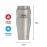 THERMOS Stainless King Vacuum-Insulated Travel Tumbler, 16 Ounce, Matte Steel