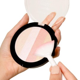 wet n wild MegaGlo Illuminating Blush Makeup Powder Palette, Catwalk Pink, Highlighter Face Make Up