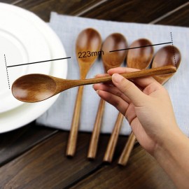 AOOSY Spoons, Wooden Spoons for Eating, 6 Pieces Japanese Natural Plant Ellipse Wooden Ladle Spoon Set for Cooking Mixing Stirring Honey Tea Soda Dessert Coconut Bowl Nonstick Pots Kitchen AOOSY Spoons, Wooden Spoons for Eating, 6 Pieces Japanese Natural Plant Ellipse Wooden Ladle Spoon Set for Cooking Mixing Stirring Honey Tea Soda Dessert Coconut Bowl Nonstick Pots Kitchen