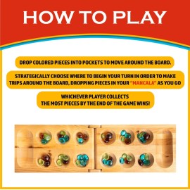 Classic Mancala - Fun Board Game for Friends and Family - Timeless Strategy Game Classic Mancala - Fun Board Game for Friends and Family - Timeless Strategy Game