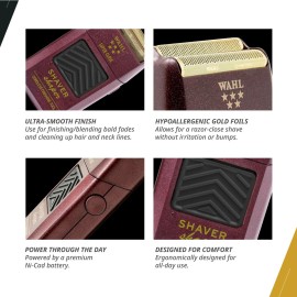 Wahl Professional 5 Star Shaver Corded and Cordless Operation Rechargeable Finishing Tool 60 Min Runtime Nicad Battery Wahl Professional 5 Star Shaver Corded and Cordless Operation Rechargeable Finishing Tool 60 Min Runtime Nicad Battery